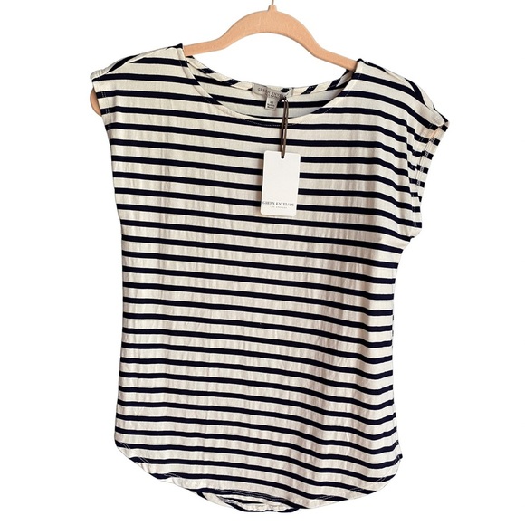 Green Envelope Tops - NWT Green Envelope sleeveless striped top.  Super soft